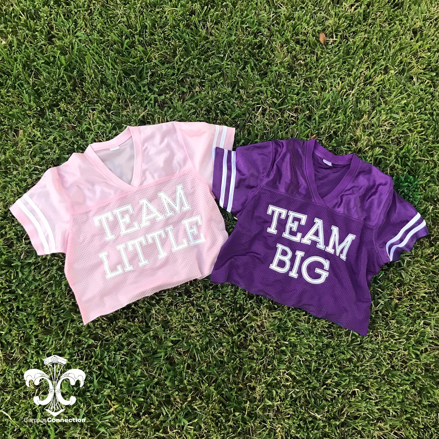 Big, Little, GBig, GGBig Sorority Cropped Football Jersey