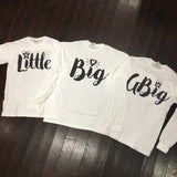 Big, Little, GBig, GGBig Script Sorority Family Comfort Colors Long Sleeve Shirt - Campus Connection - Campus Connection - 1