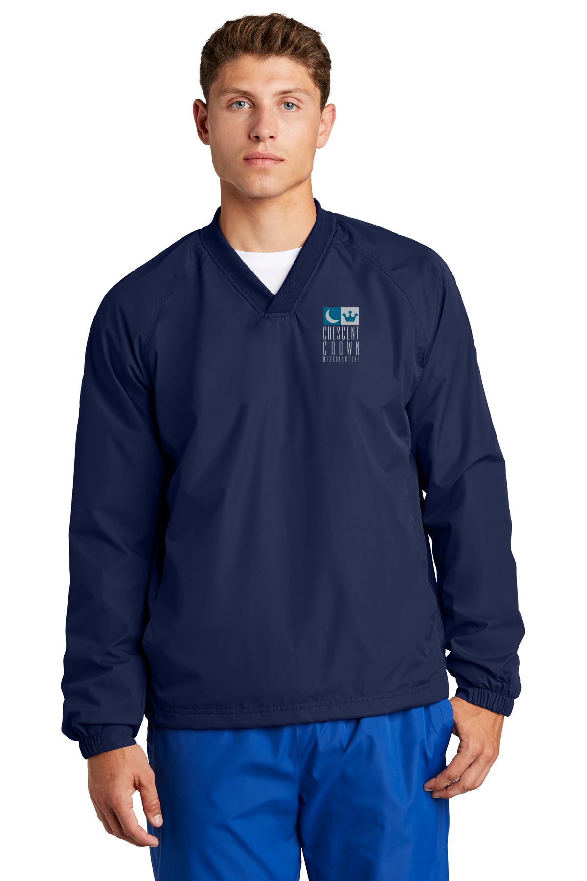 Sport-Tek V-Neck Raglan Wind Shirt