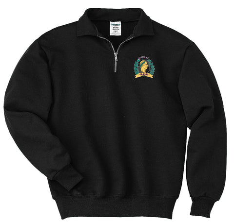 Krewe of Caesar Quarter Zip Sweatshirt with Crest
