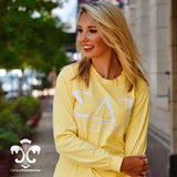 Comfort Colors Long Sleeve Shirt with Classic Bar Design