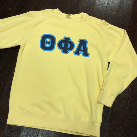 Sewn-Letter Comfort Colors Crewneck Sweatshirt - Campus Connection - Campus Connection - 1