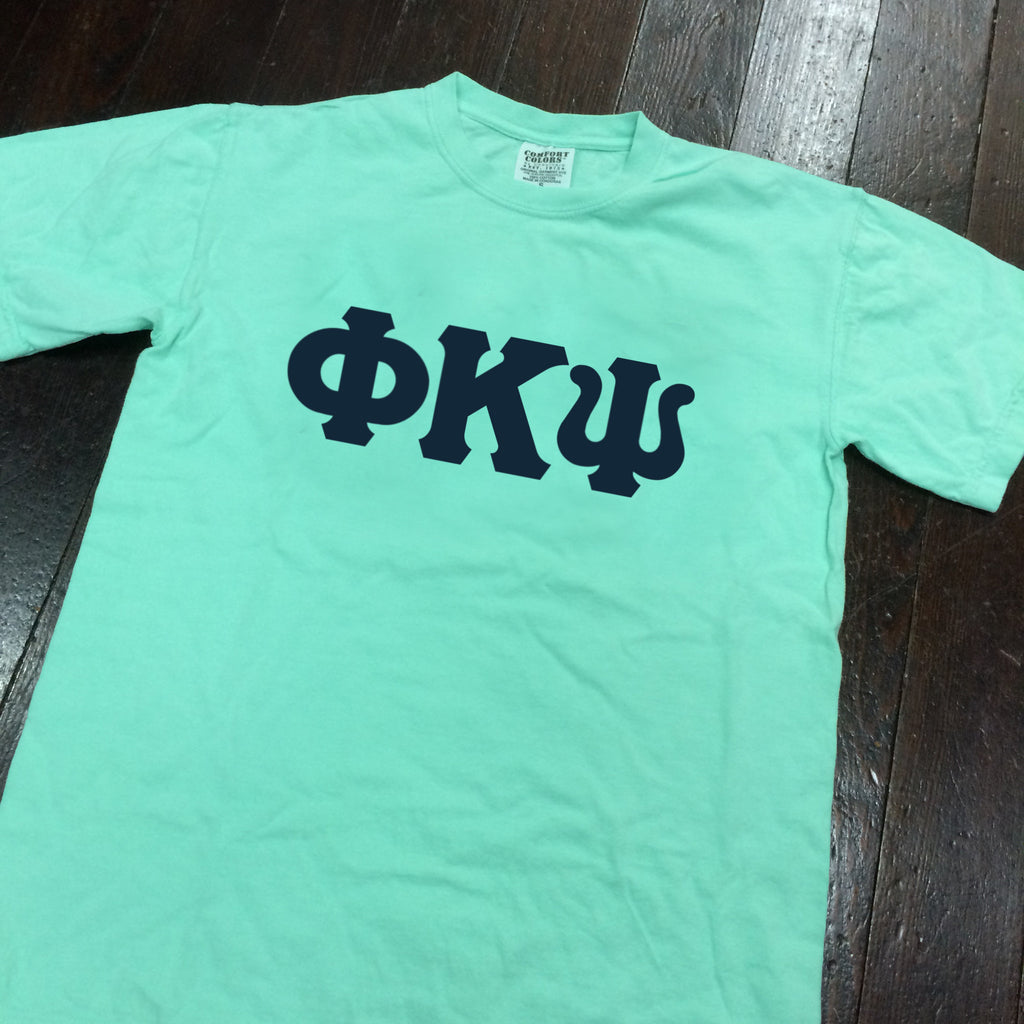 Sorority Fraternity Greek Letter Comfort Colors Shirt – Campus Connection