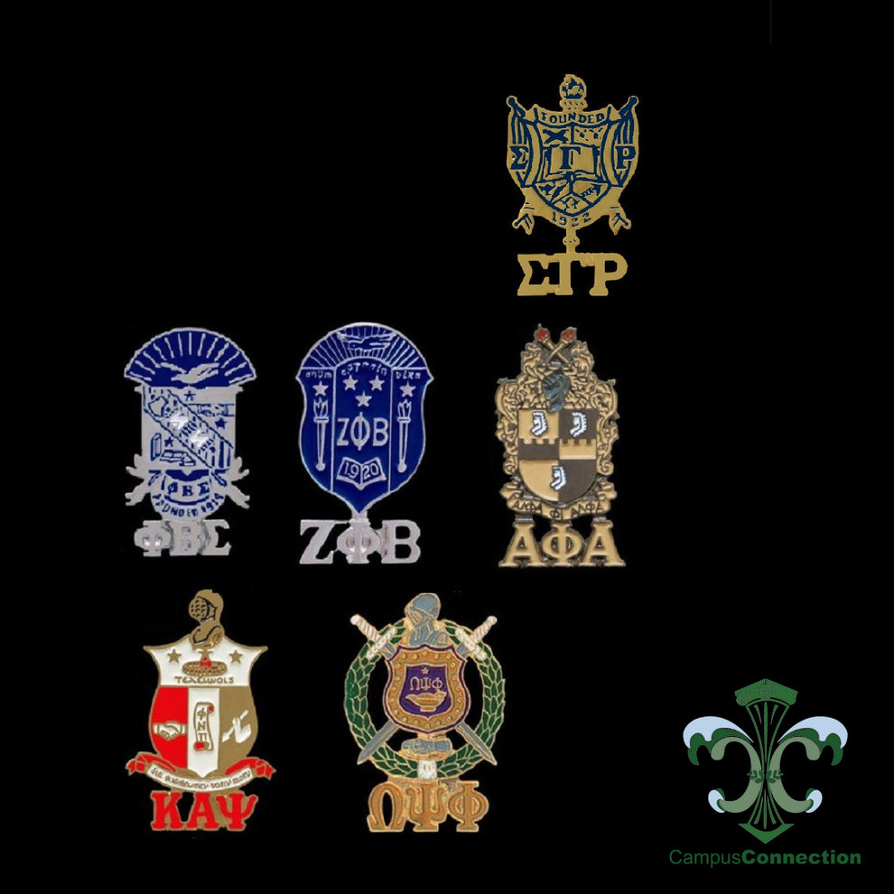 Divine 9 Sorority Fraternity Crest Lapel Pin Jewelry – Campus Connection