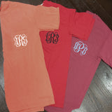 Monogrammed Comfort Colors Frocket - Campus Connection - Campus Connection - 1