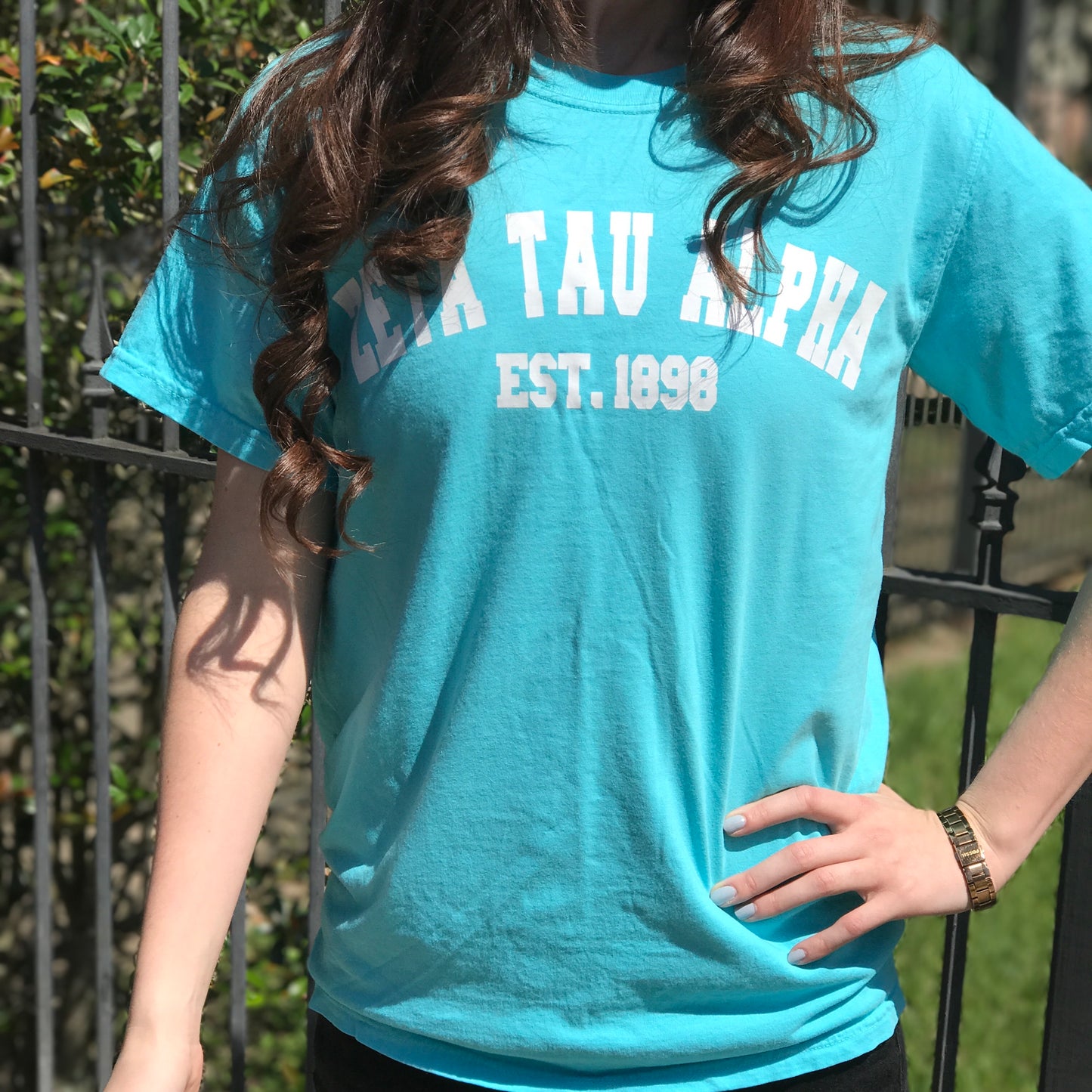 Comfort Colors Short Sleeve Shirt with Varsity Design