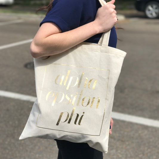 Sorority Frameworthy Canvas Tote