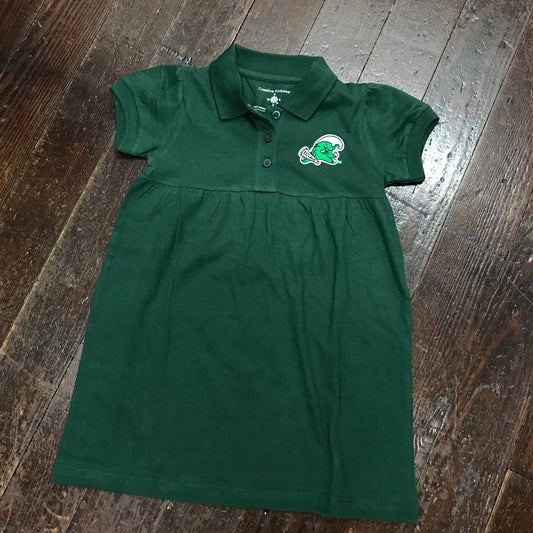Tulane Angry Wave Toddler Polo Dress