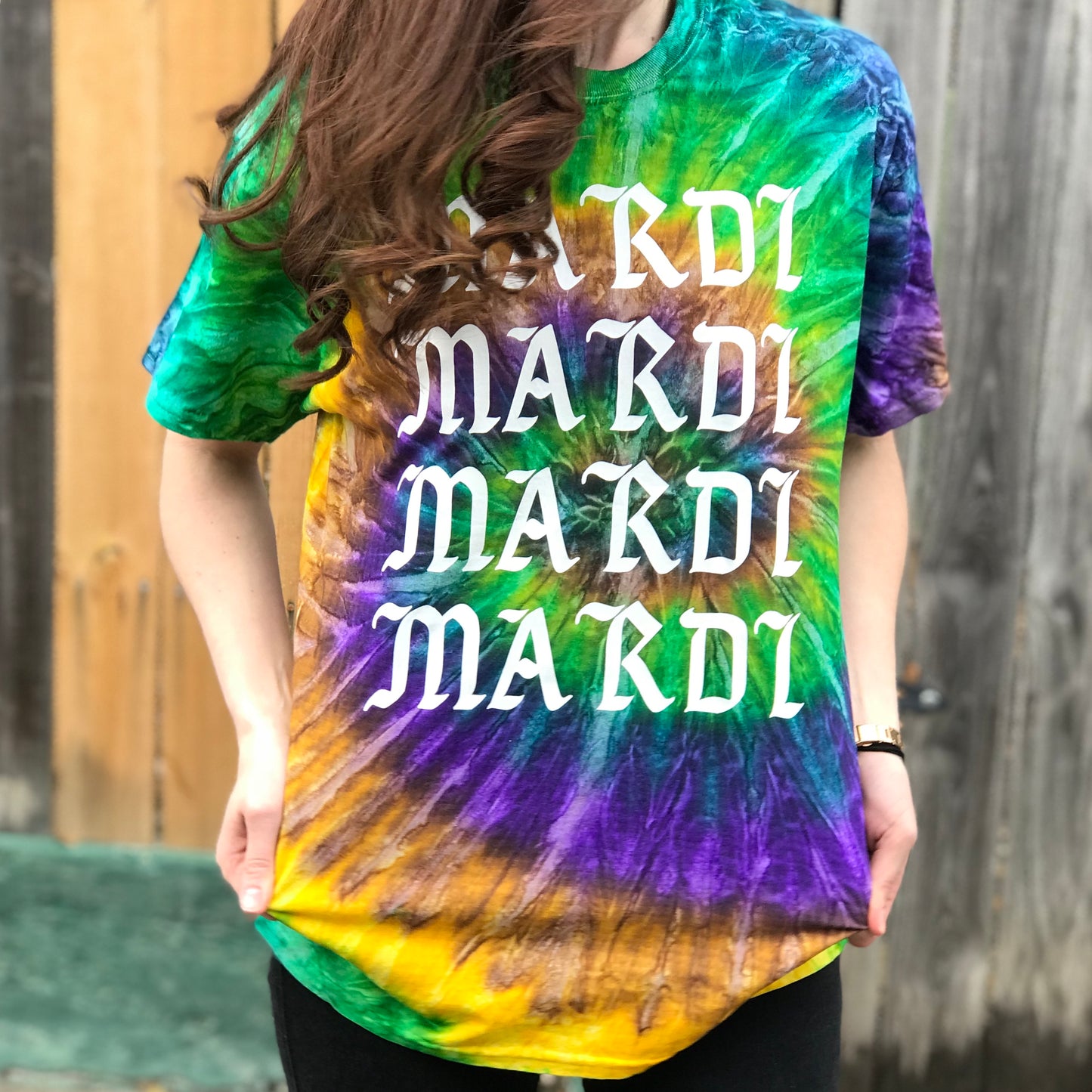 Mardi Mardi Mardi Mardi Tie Dye T-Shirt