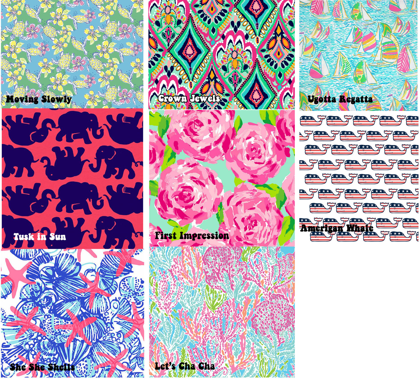 Custom Lilly Pulitzer Monogram State Decal Sticker - Campus Connection - Campus Connection - 2