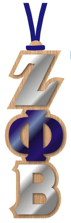 Mirrored Letter Wood Tiki Necklace - Craftique - Campus Connection - 5