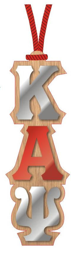 Mirrored Letter Wood Tiki Necklace - Craftique - Campus Connection - 7