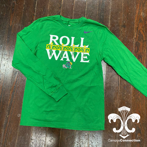 Roll Wave Mardi Gras Jester Wave Nike Long Sleeve Shirt