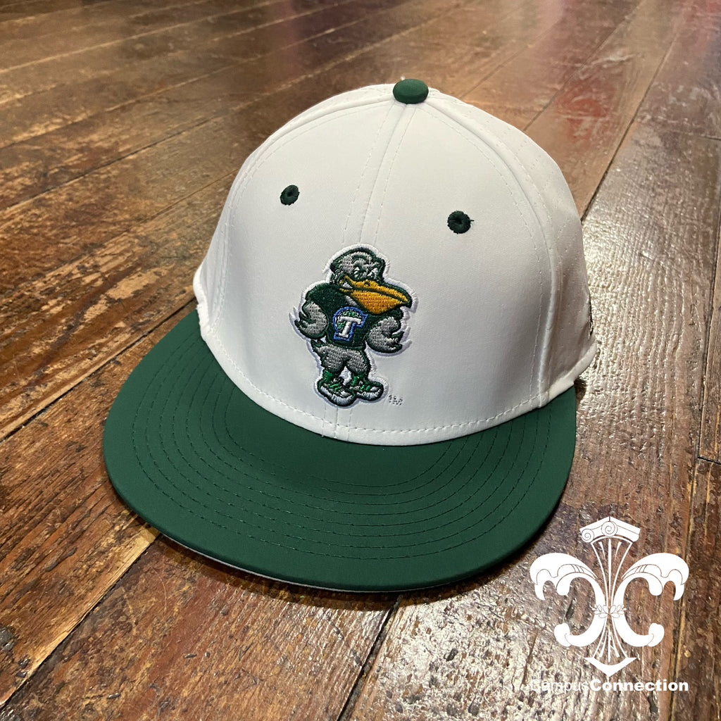 Tulane Baseball Slugger Bird Hat - White/Green