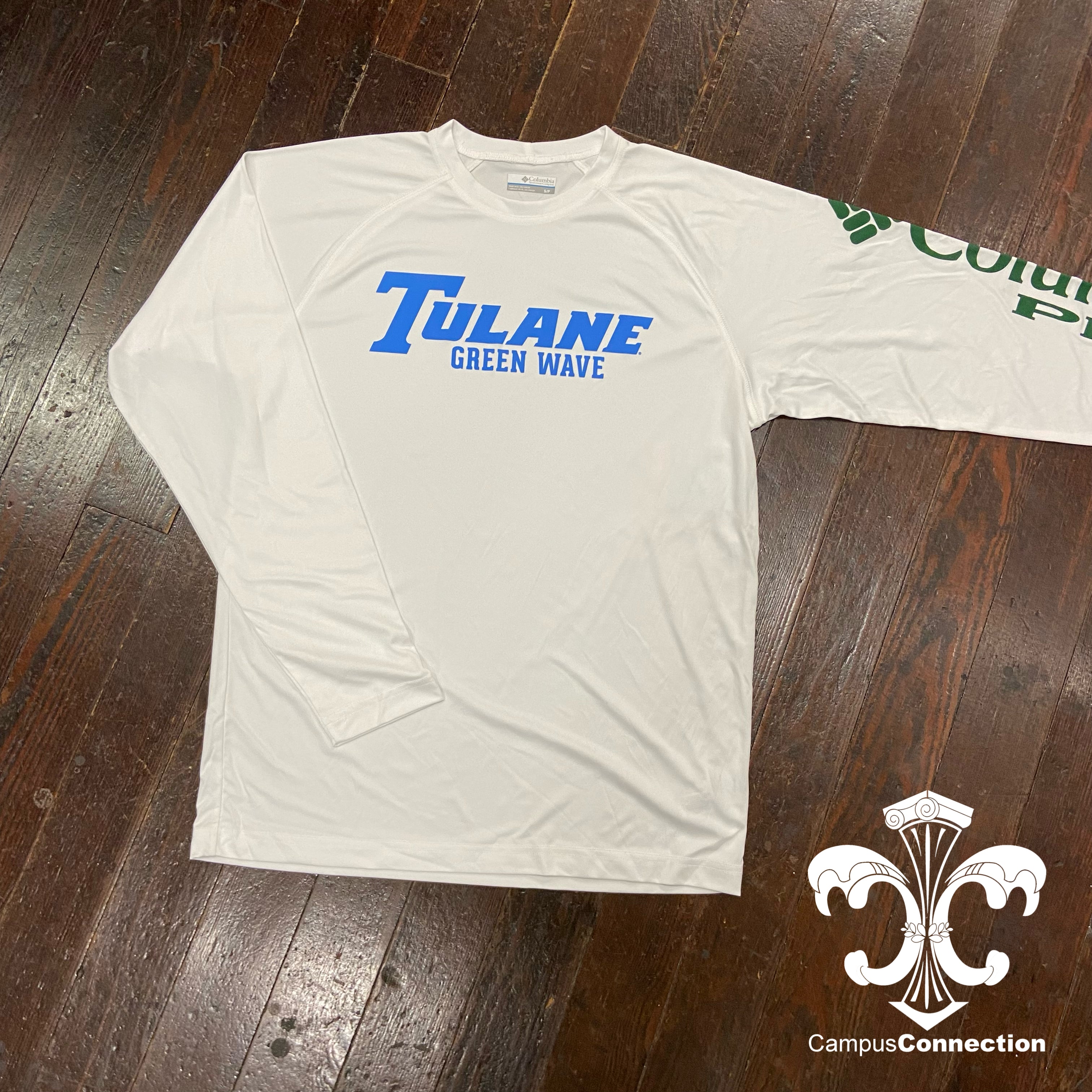 Tulane Columbia PFG Terminal Tackle Long Sleeve Shirt – Campus Connection