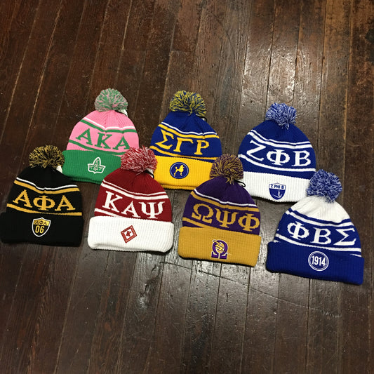 Pom Pom Beanie Knit Cap - Big Boy - Campus Connection - 1