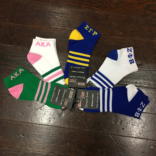 Striped Bootie Socks - Greek Feet - Campus Connection