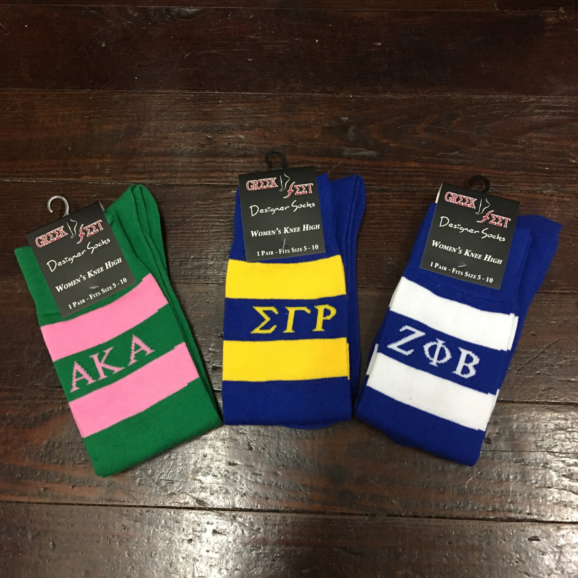 Knee High Socks - Greek Feet - Campus Connection - 2