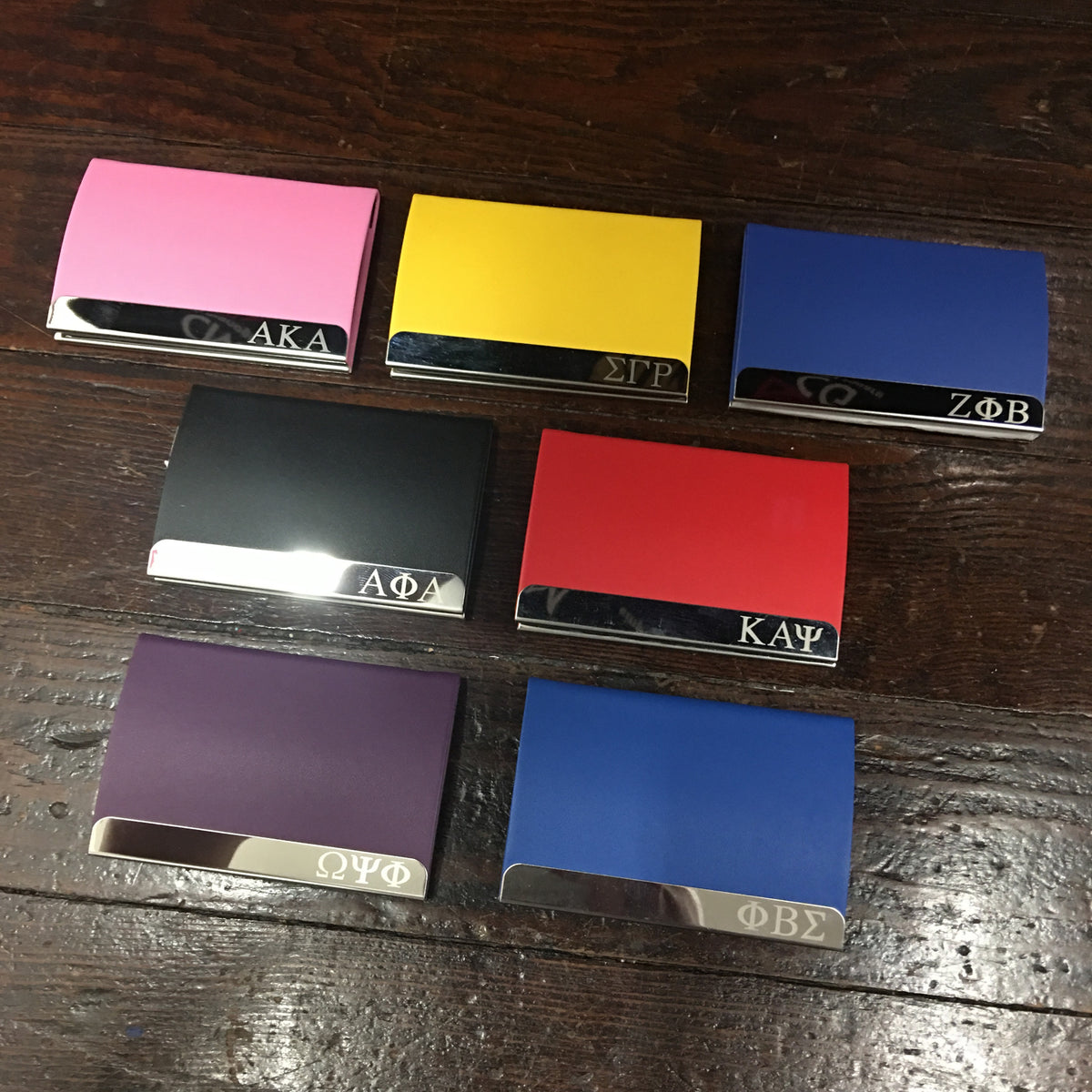 Engraved Business Card Holder - National Sportswear - Campus Connection - 1