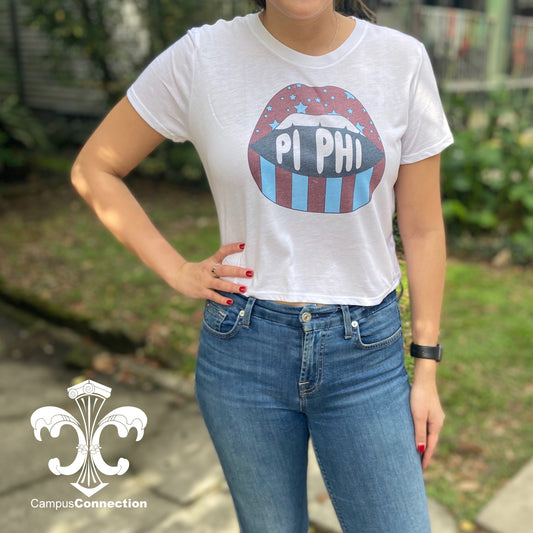 Sorority Lips Bella Crop Tee
