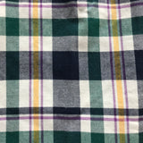 Mardi Gras Plaid Flannel Shirt