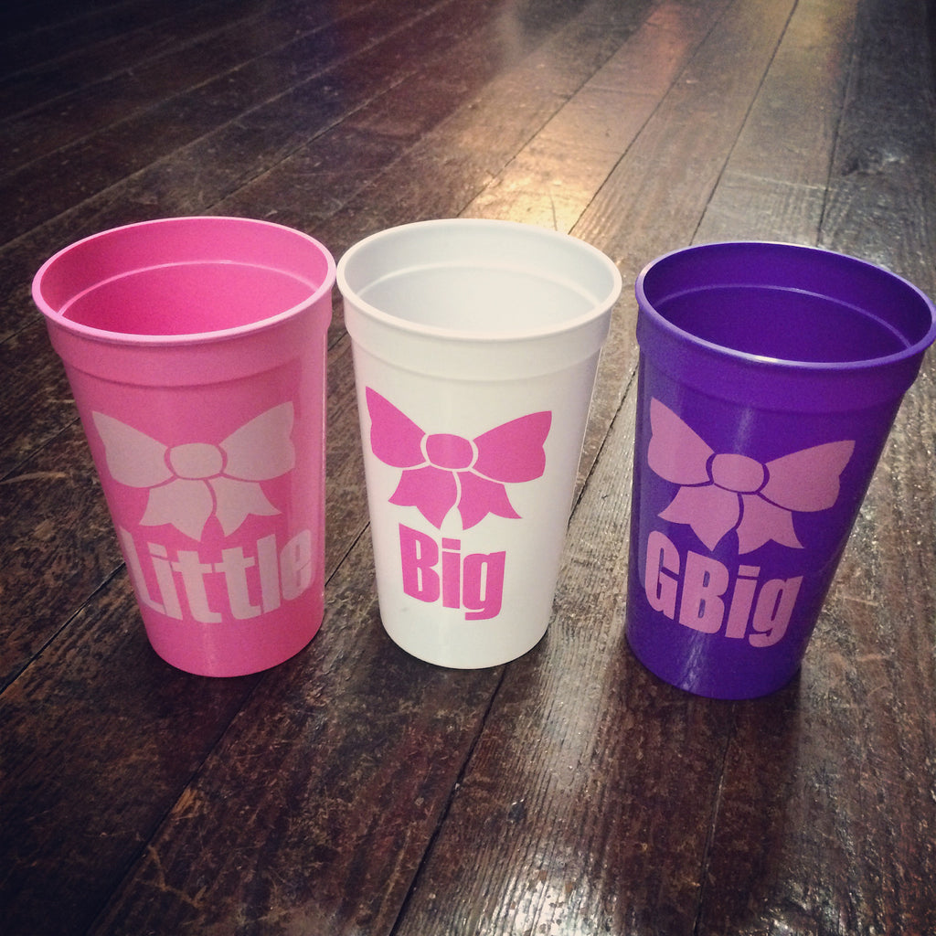 Big, Little, and GBig Bow Tumbler - Campus Connection - Campus Connection