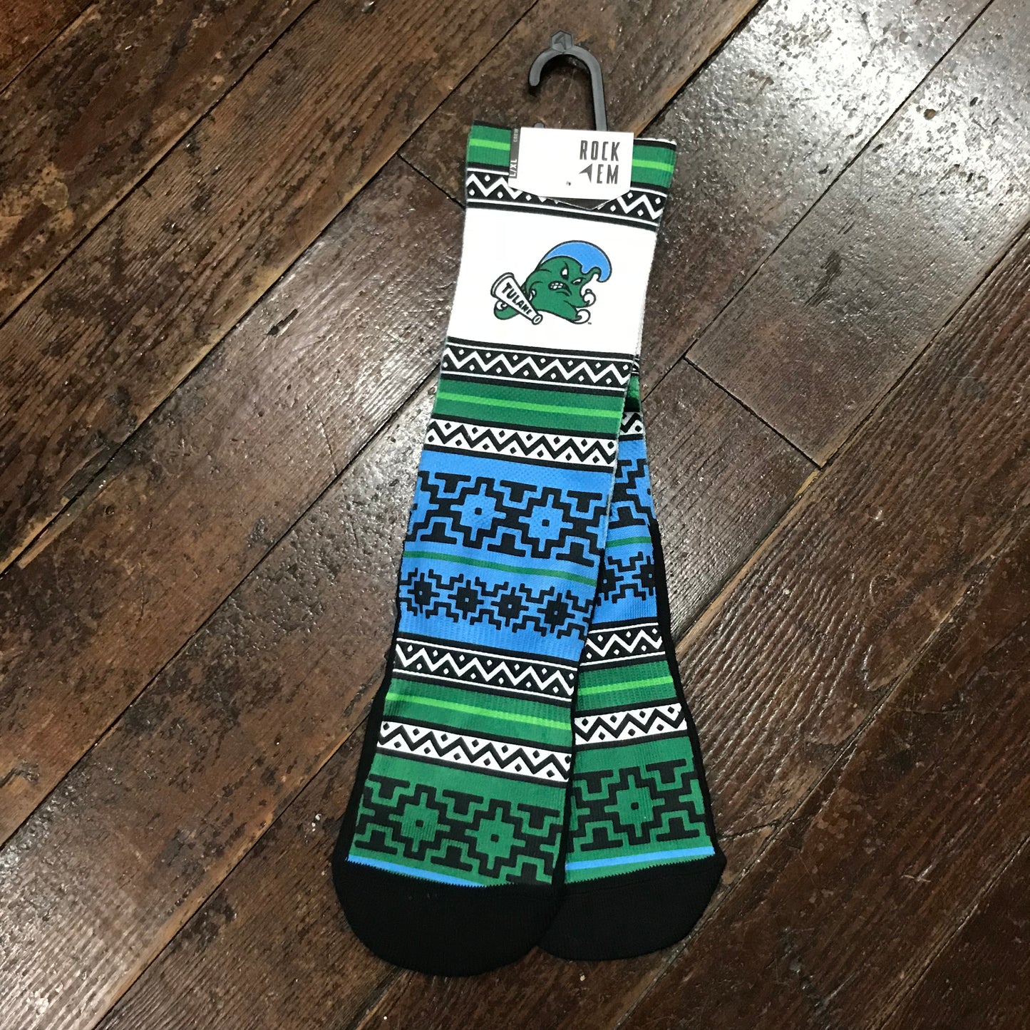 Tulane Geo Shapes Socks