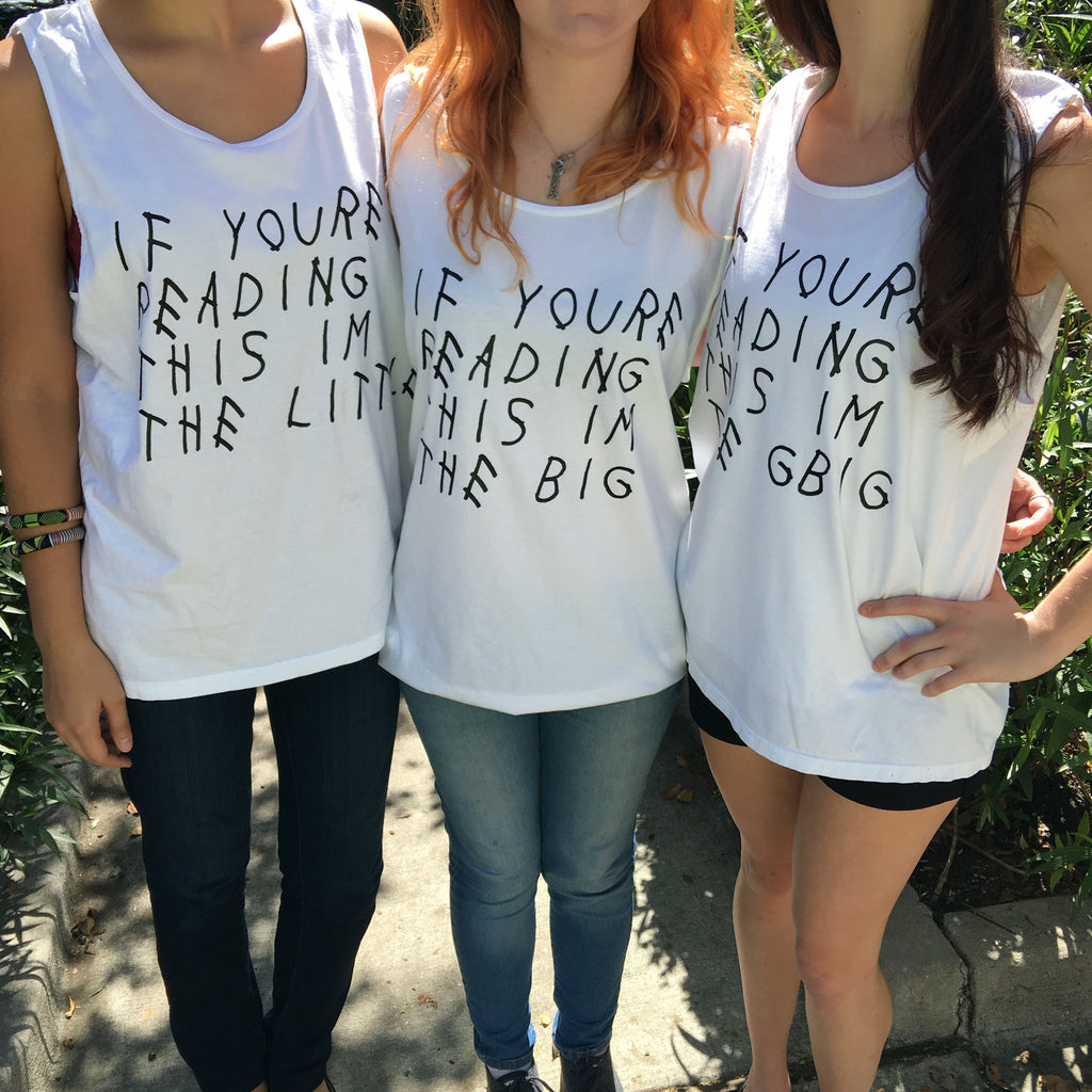 Drake Album Big/Little/GBig/GGBig Sorority Comfort Colors Tank Tops - Campus Connection - Campus Connection - 1