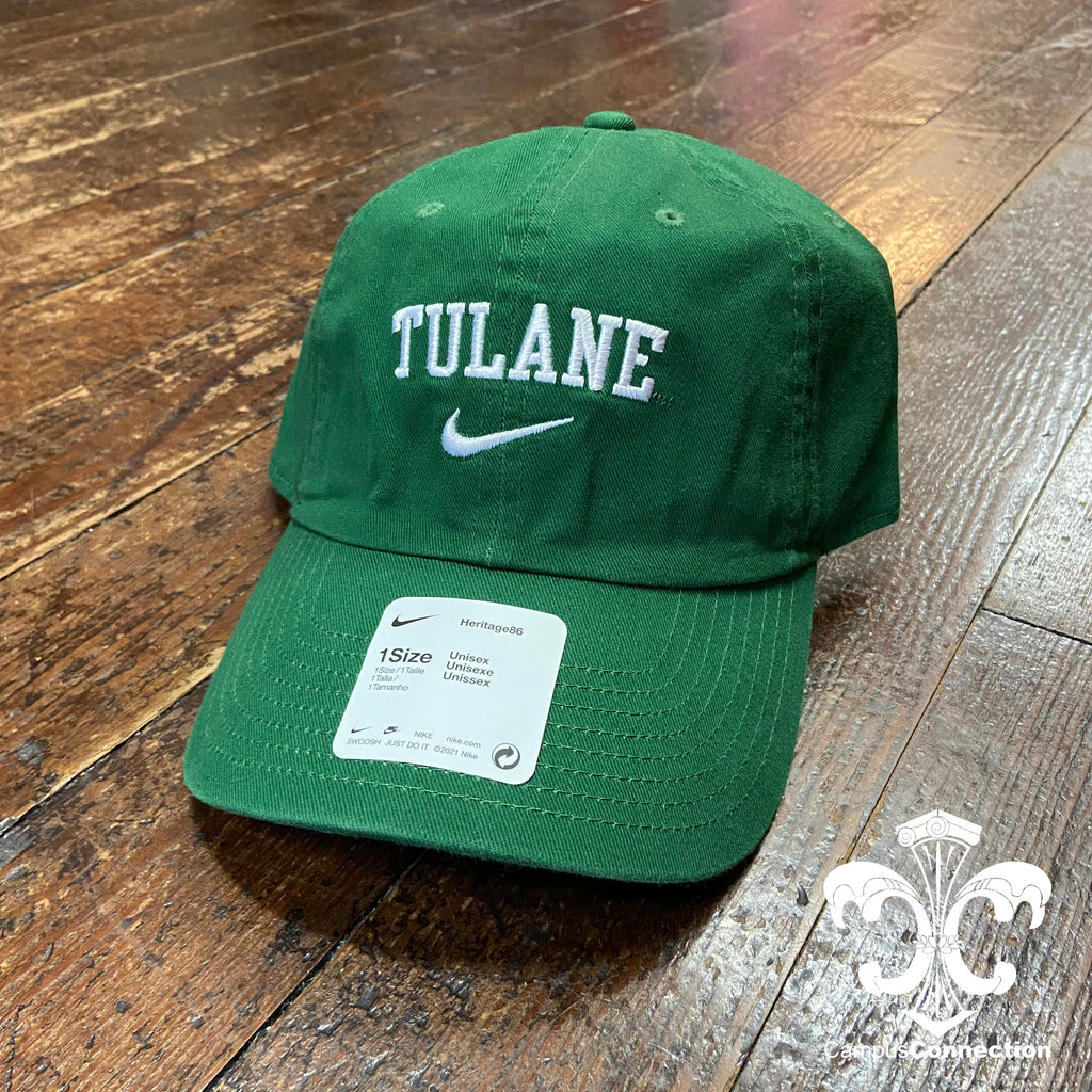 Tulane Nike Swoosh Adjustable Hat - Green