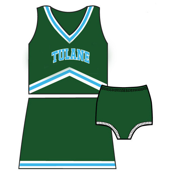 Tulane Cheerleader Outfit - Third Street - Campus Connection - 2