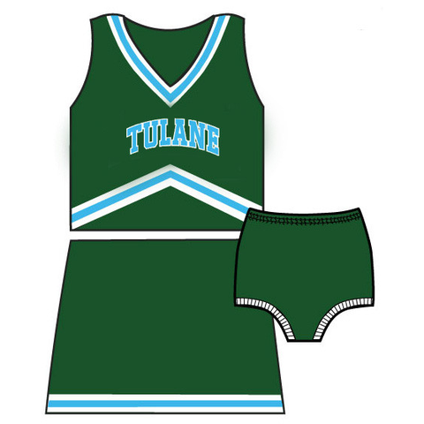 Tulane Cheerleader Outfit