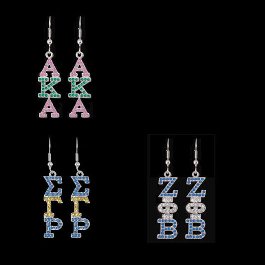 Rhinestone Earrings - National Sportswear - Campus Connection - 1