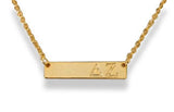 Sorority Bar Necklace - Gold - Shawn Paul Jewelry - Campus Connection - 7