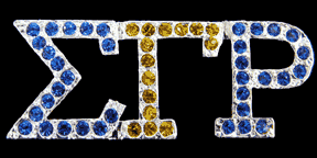 Rhinestone Lapel Pin - Alternate Letter - National Sportswear - Campus Connection - 3