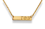 Sorority Bar Necklace - Gold - Shawn Paul Jewelry - Campus Connection - 8