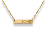 Sorority Bar Necklace - Gold - Shawn Paul Jewelry - Campus Connection - 9