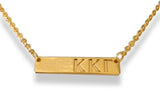 Sorority Bar Necklace - Gold - Shawn Paul Jewelry - Campus Connection - 10
