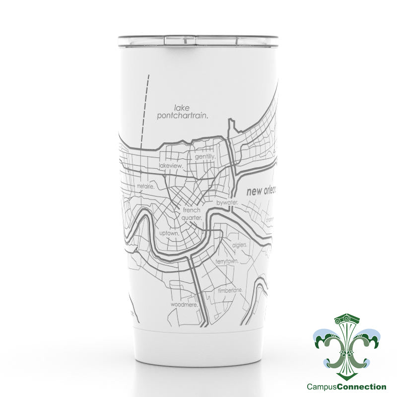 New Orleans Map 20 oz. Insulated Pint Tumbler