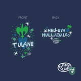 Tulane Simon Heart Fleur-de-Lis Signature Triblend T-Shirt